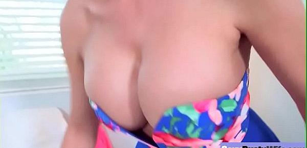  Slut Wife (Lezley Zen) With Big Melon Boobs Hard Banged video-19